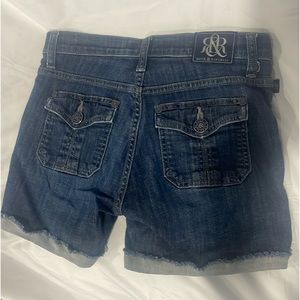 Rock and Republic Blue Denim Shorts Size 0